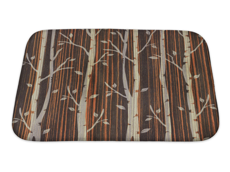 Gear New Nature Decorative Trees Ebony Wood Bath Rug Wayfair